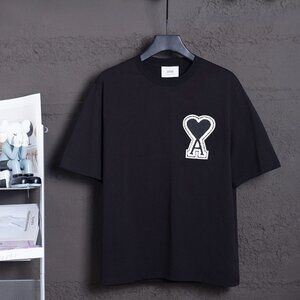 Ami Oversize Ami De Coeur T-shirt Black